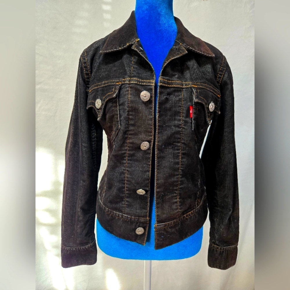Levi's Women's Black Corduroy Jean Jacket